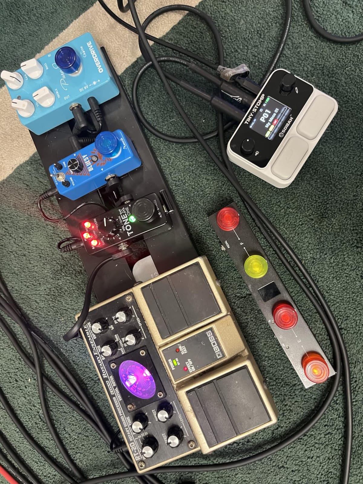 SORAN JME-03A Tiny Stomp Multi Effects Guitar Pedal, 125 Effects, 99 Presets, 10 Modules, 40s Looper, 100 Drum Rhythms, 20 IR/NAM Slots, USB Audio, Rechargeable Pocket Pedal for Guitar and Bass customer photo 2