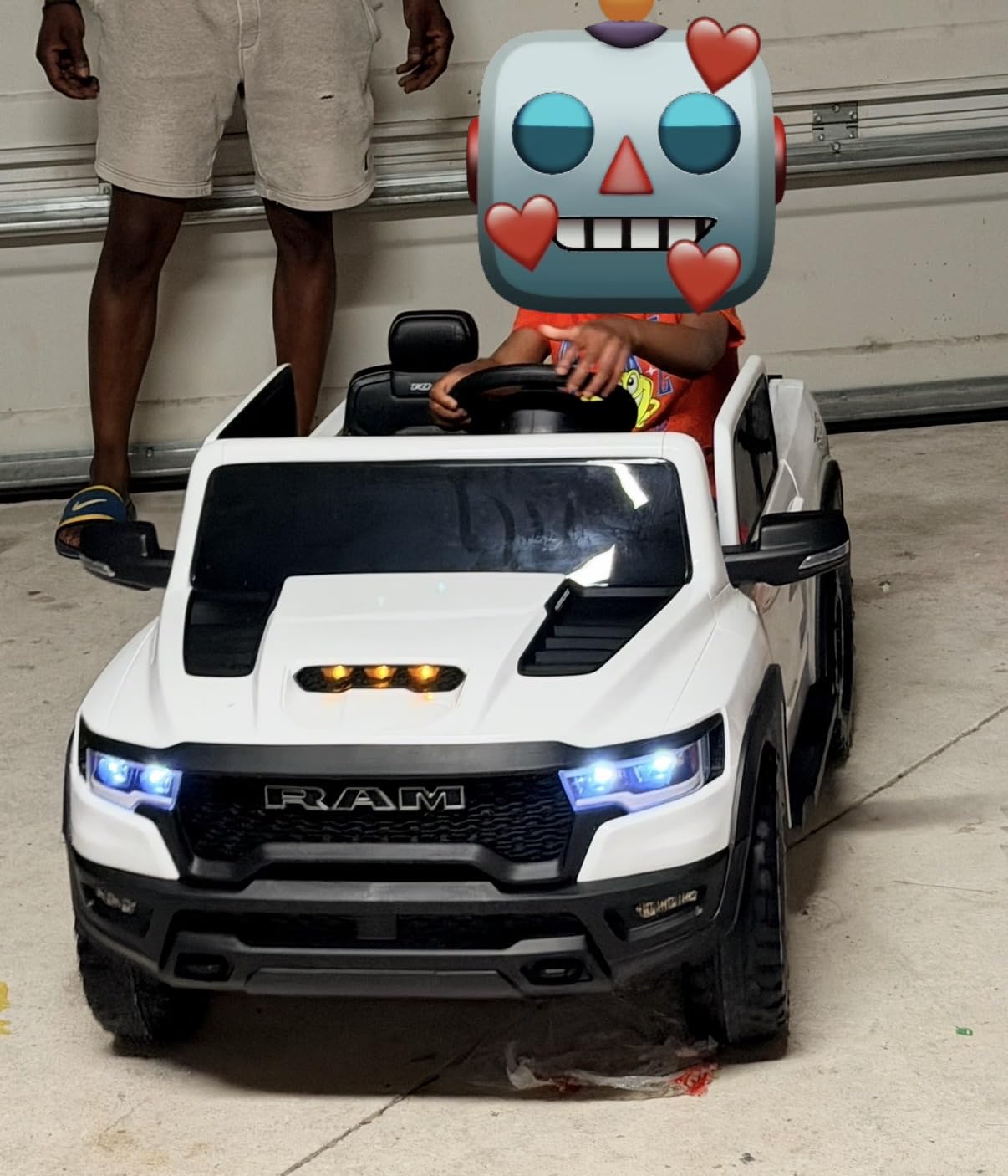 First Ride On 24V Ride On Toys for Big Kids, RAM 1500 RHO 2 Seater Ride on Car w/Remote, Battery Powered Truck w/ 4 Wheels Suspension, Electric Car w/Bluetooth, LED Lights, Trunk customer photo 2
