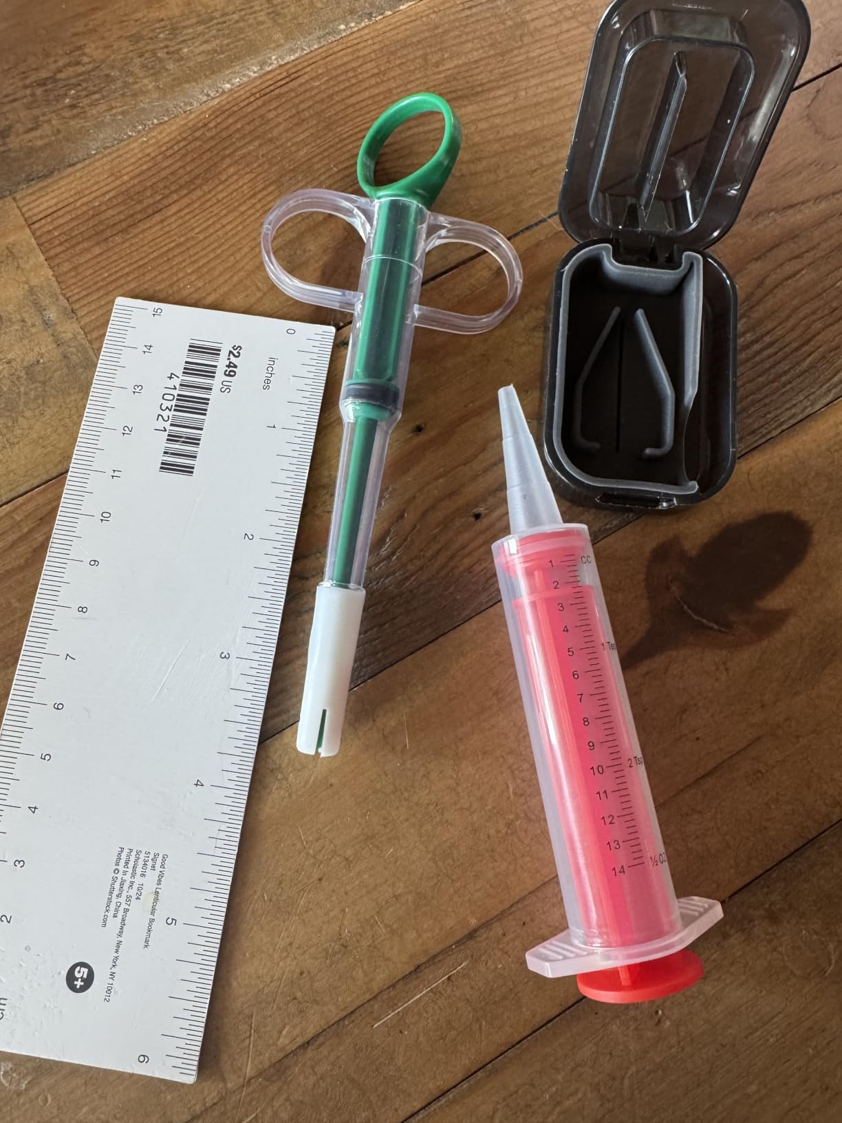 3-in-1 Cat Pill Shooter Kit with Pill Cutter & Liquid Syringe, Soft Silicone Tip customer photo 1