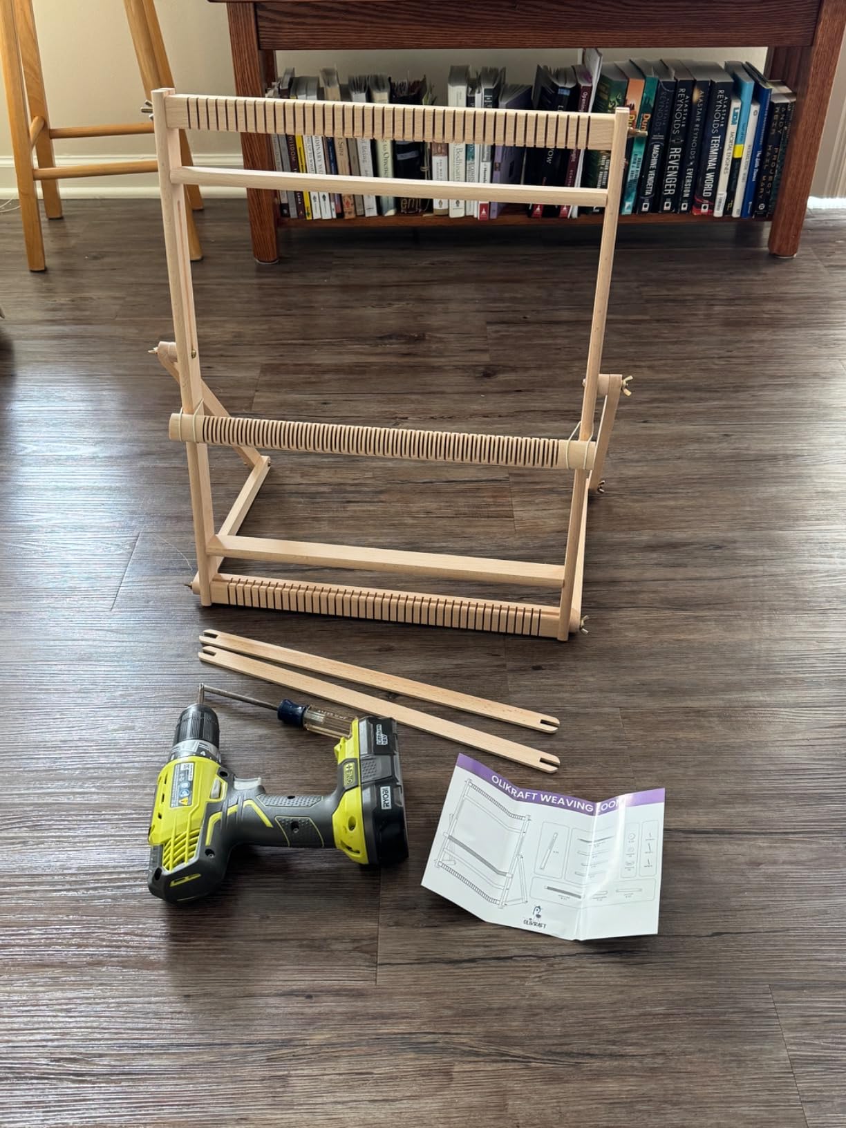 Olikraft Wooden Weaving Loom, Adjustable Stand (Extra Large) customer photo 2