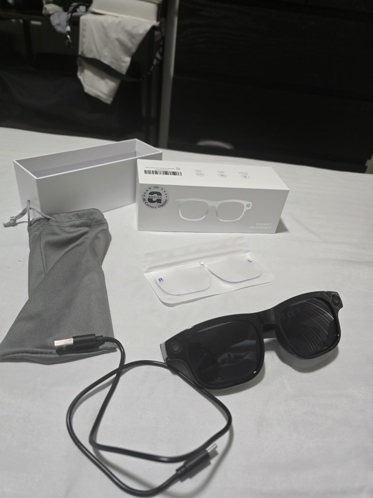 AI Smart Glasses with Camera, 8MP HD Bluetooth Camera Glasses for Women Men customer photo 1