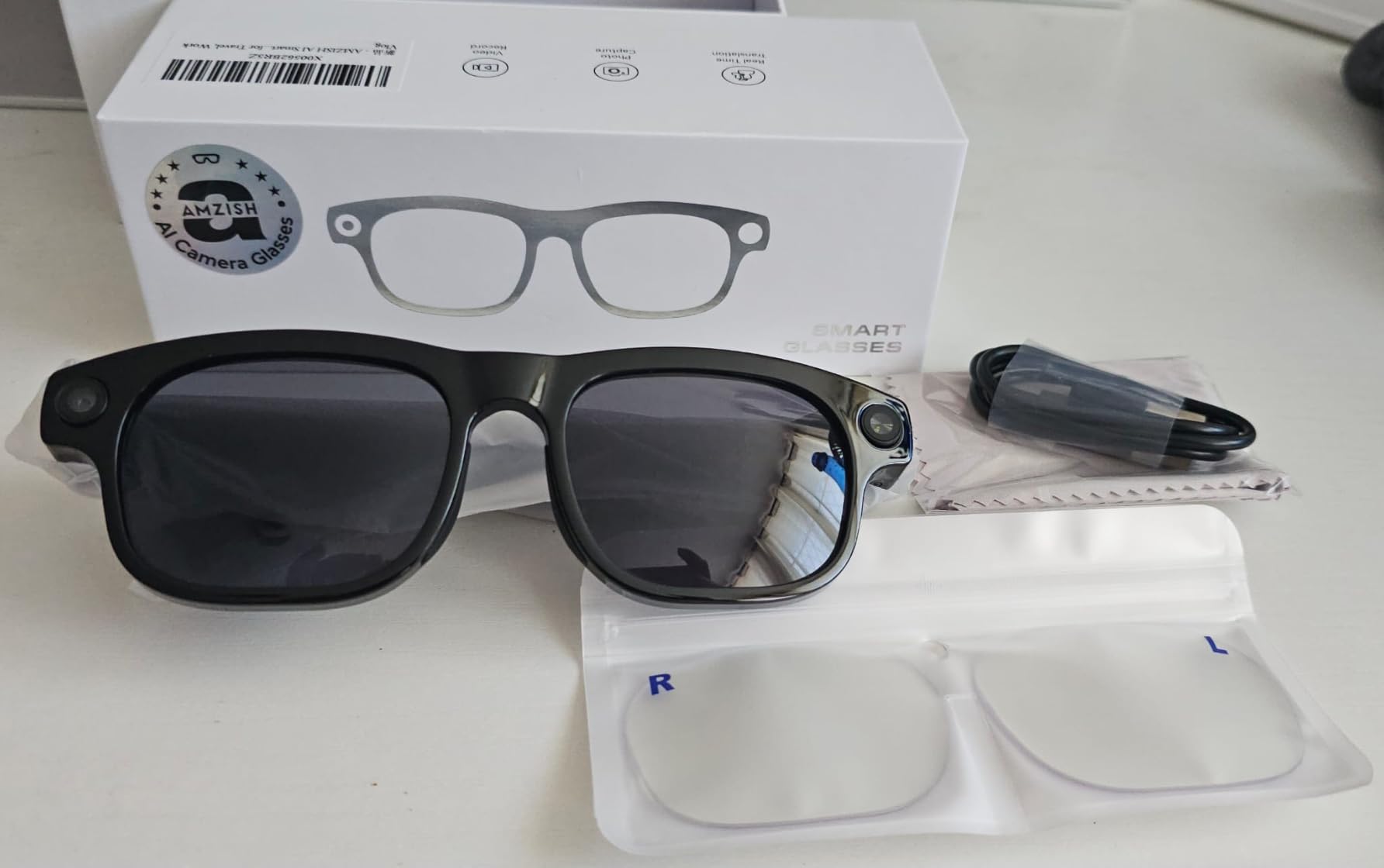 AI Smart Glasses with Camera, 8MP HD Bluetooth Camera Glasses for Women Men customer photo 2