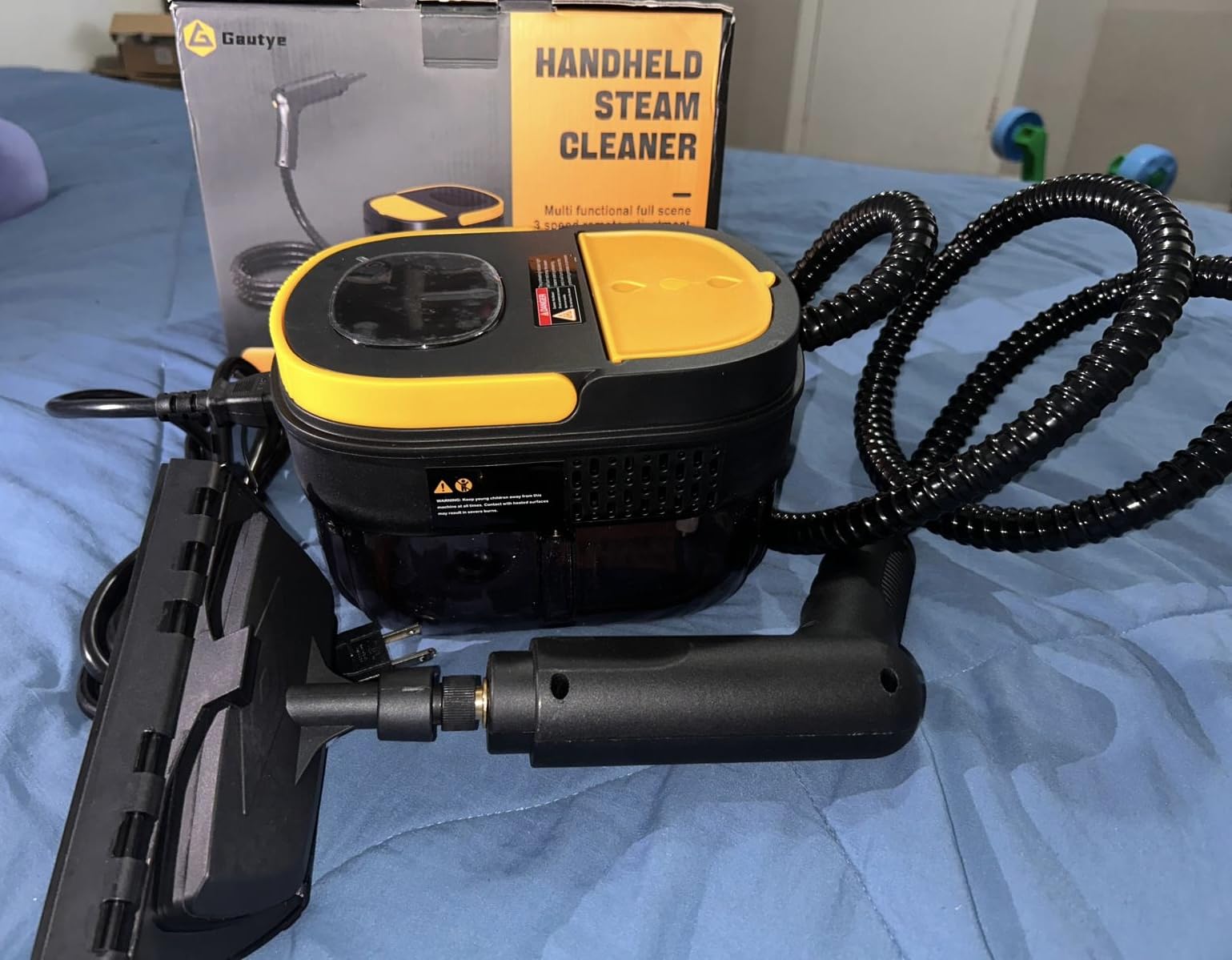 Gautye Steam Cleaner, 3 Level Adjustable Handle with 15 Accessories customer photo 2