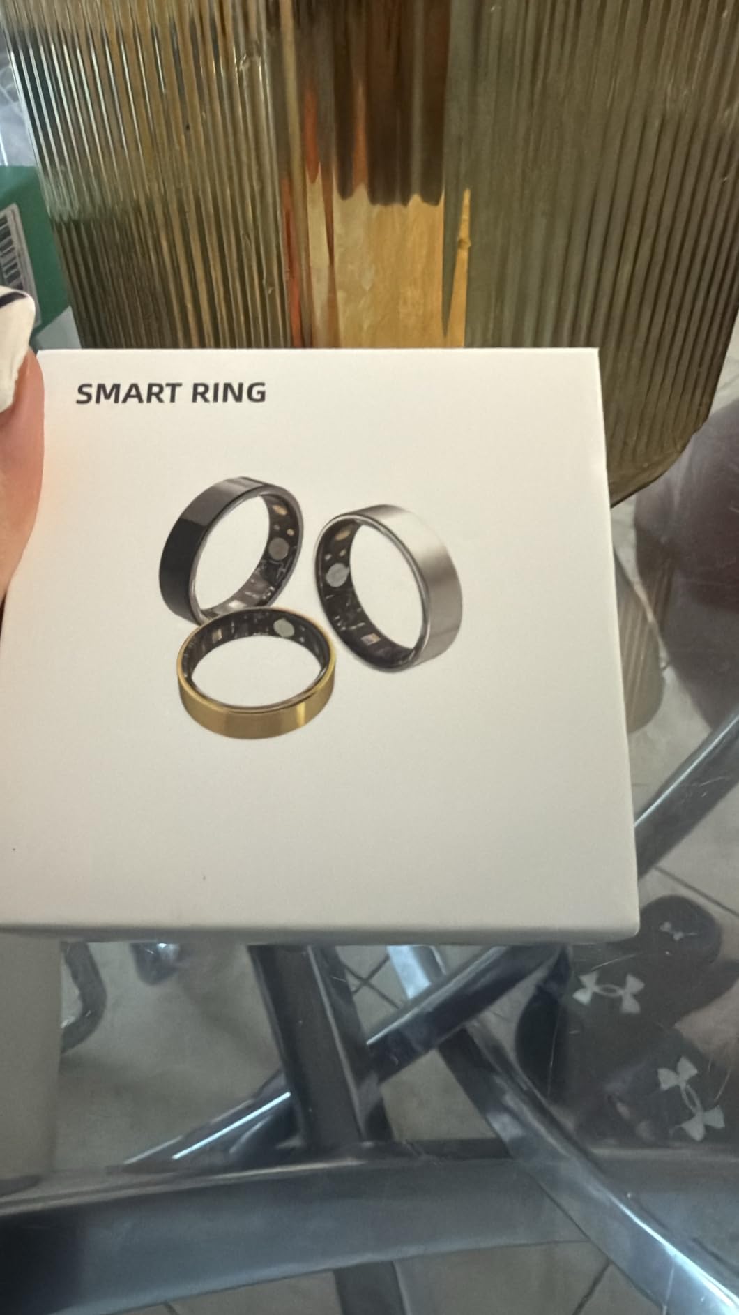Smart Ring with Sleep Monitoring, Step Counting, Heart Rate, Blood Oxygen for iOS and Android, No Subscription Fee, IP68 Waterproof Health Tracker (Silver, 9) customer photo 2