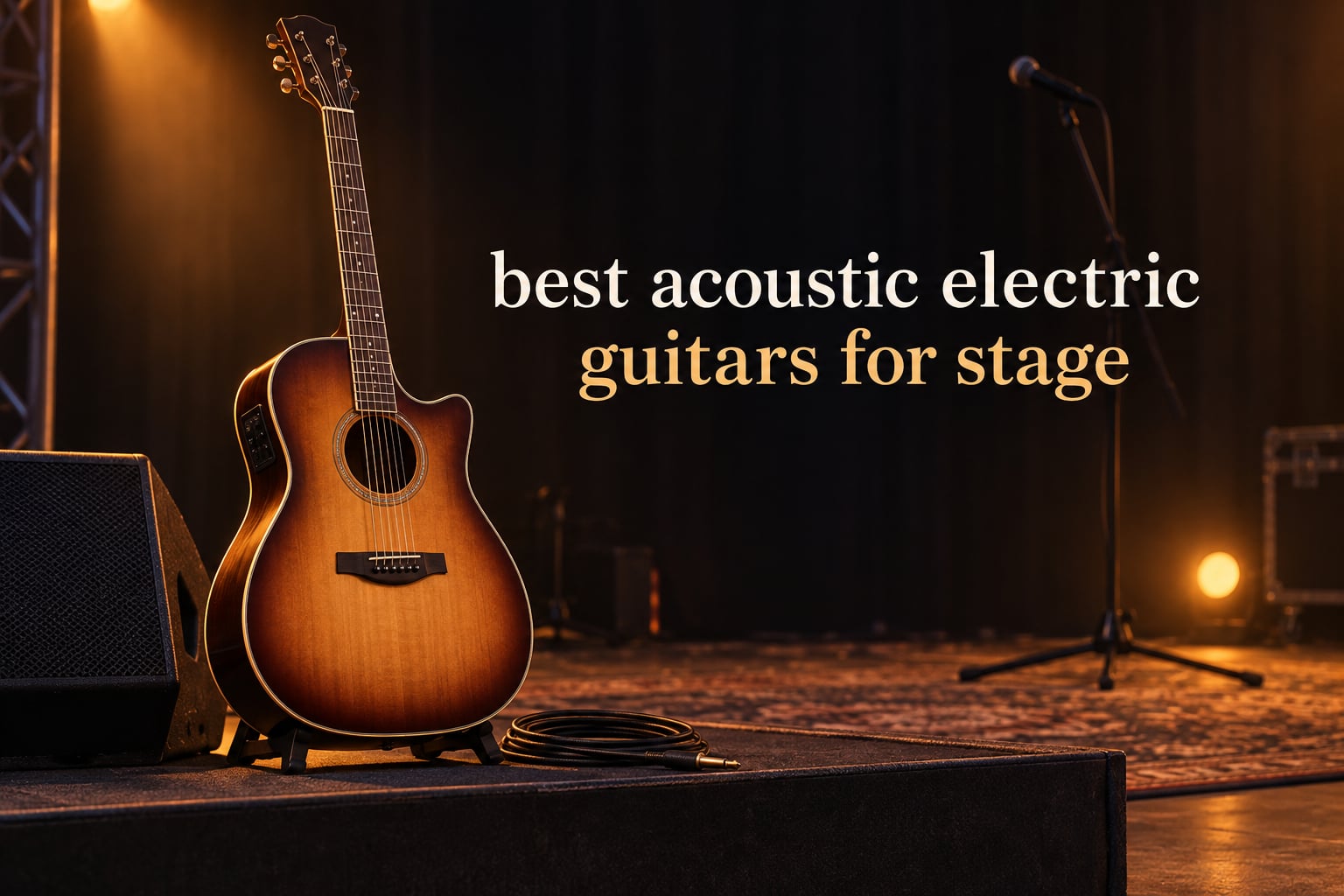 best acoustic electric guitars for stage