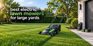 best electric lawn mowers for large yards