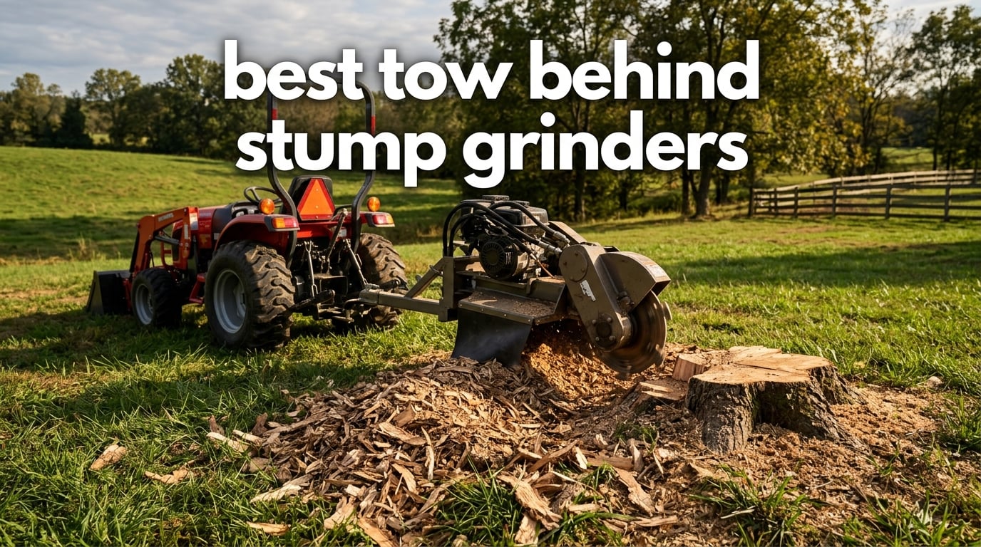 best tow behind stump grinders