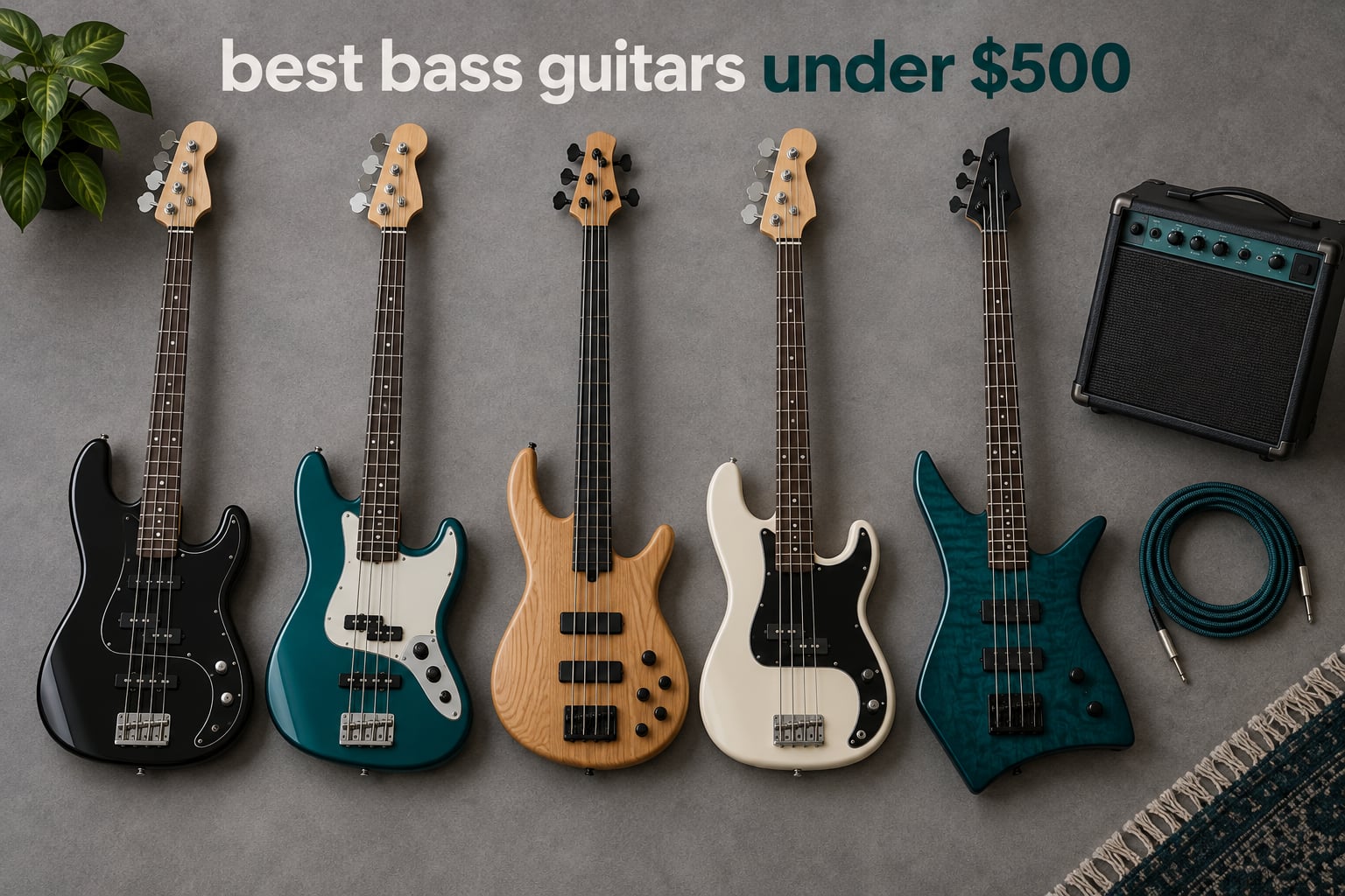 best bass guitars under $500