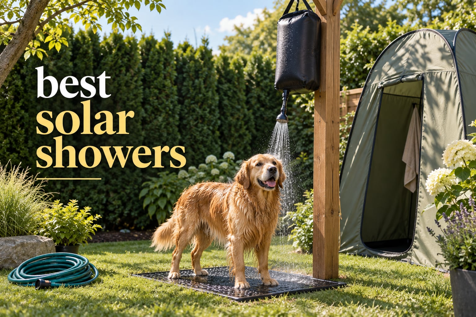 best solar showers
