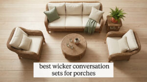 best wicker conversation sets for porches