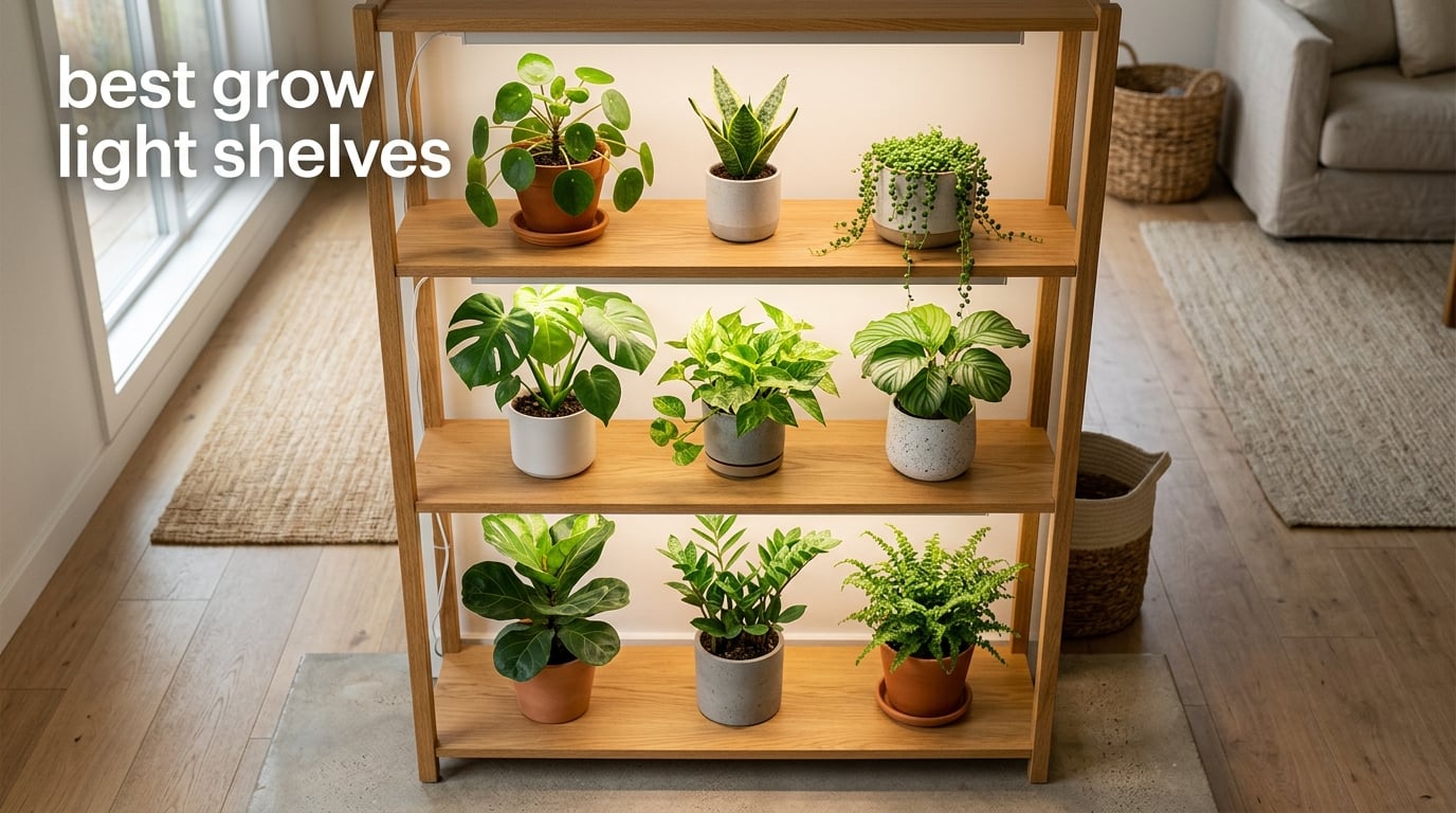 best grow light shelves