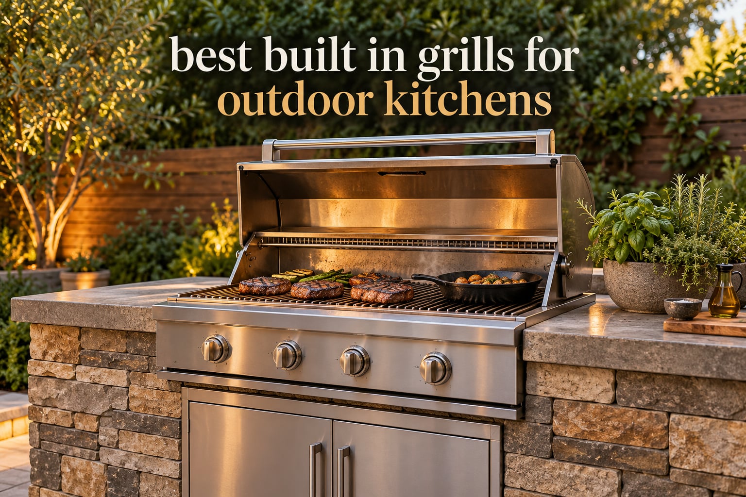 best built in grills for outdoor kitchens