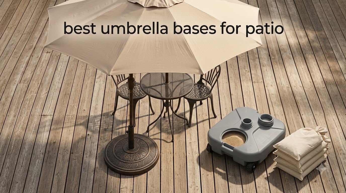 best umbrella bases for patio