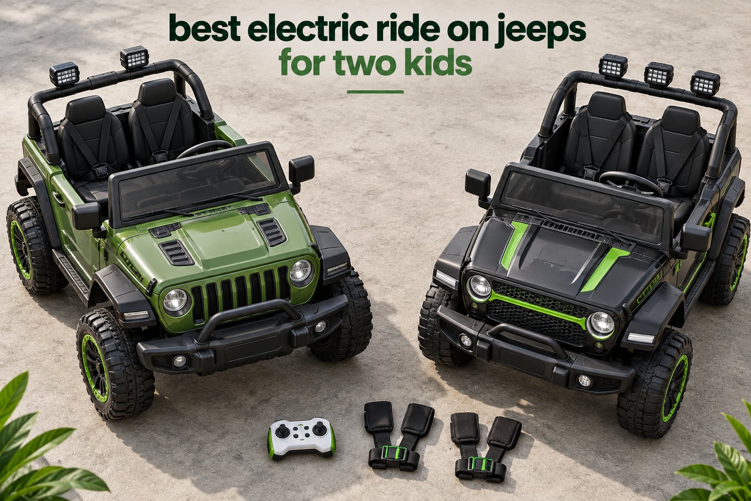 best electric ride on jeeps for two kids