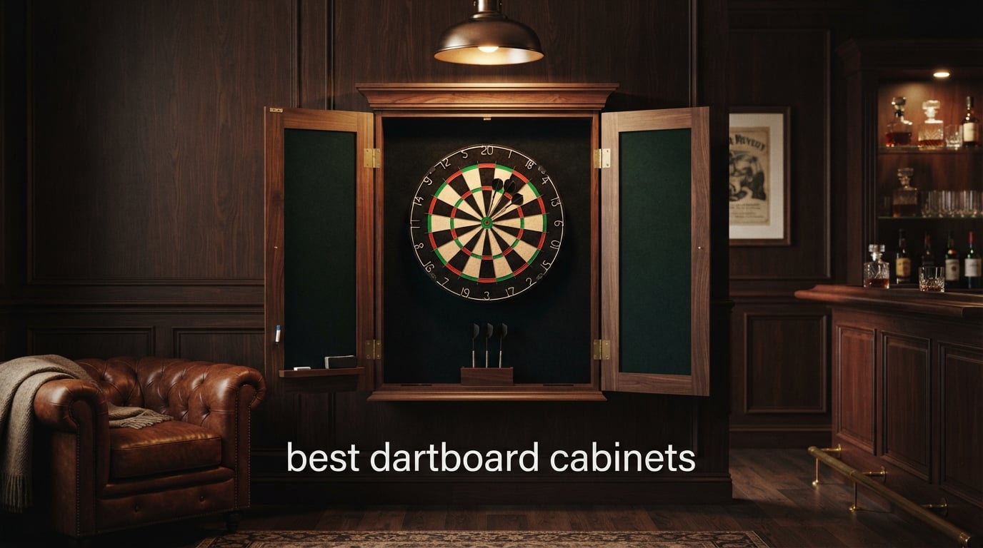 best dartboard cabinets
