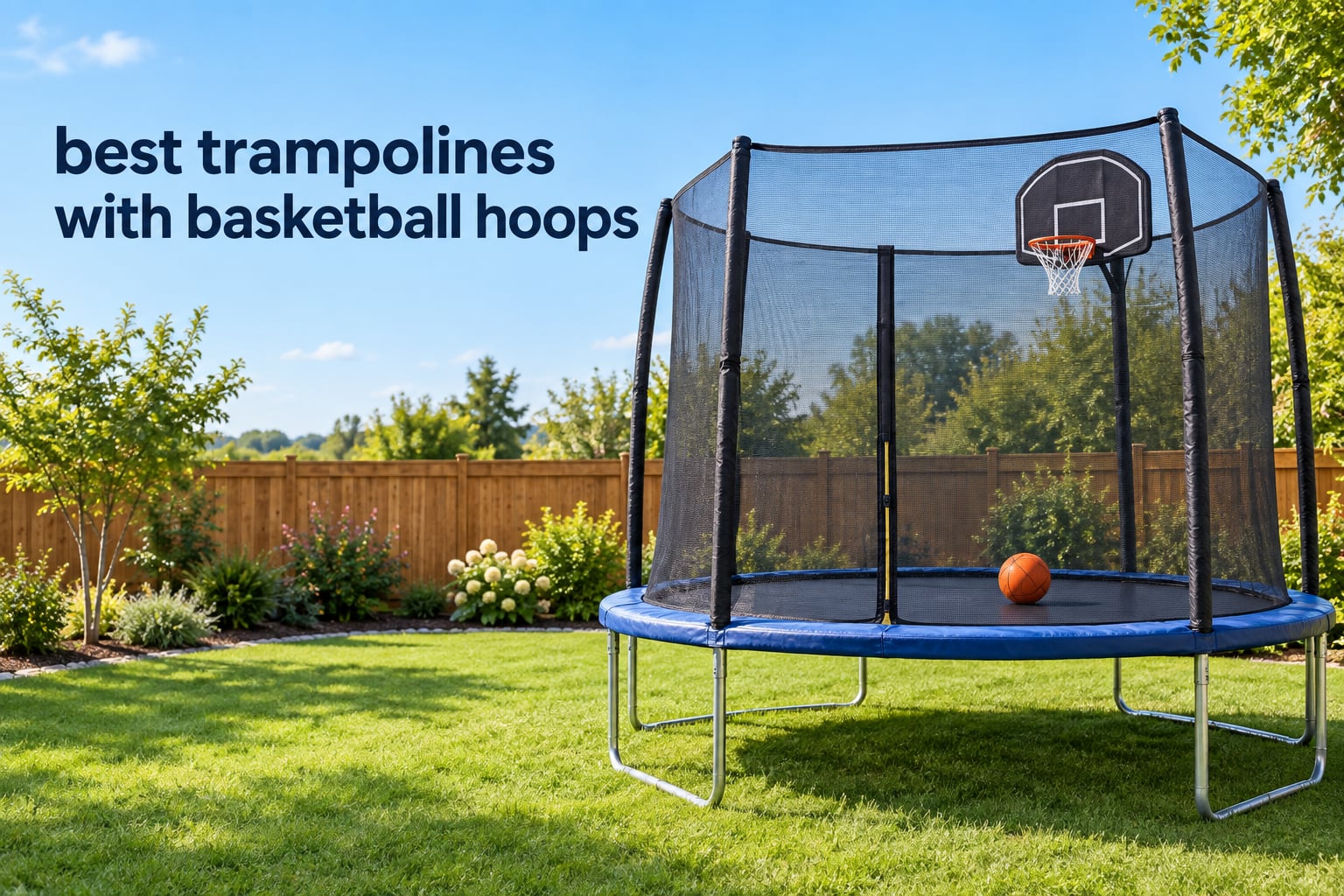 best trampolines with basketball hoops