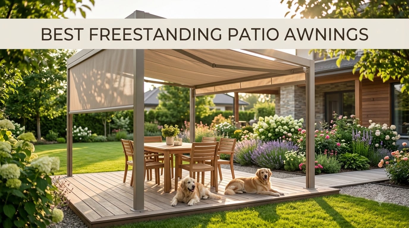 best freestanding patio awnings