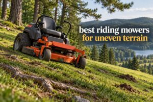 best riding mowers for uneven terrain