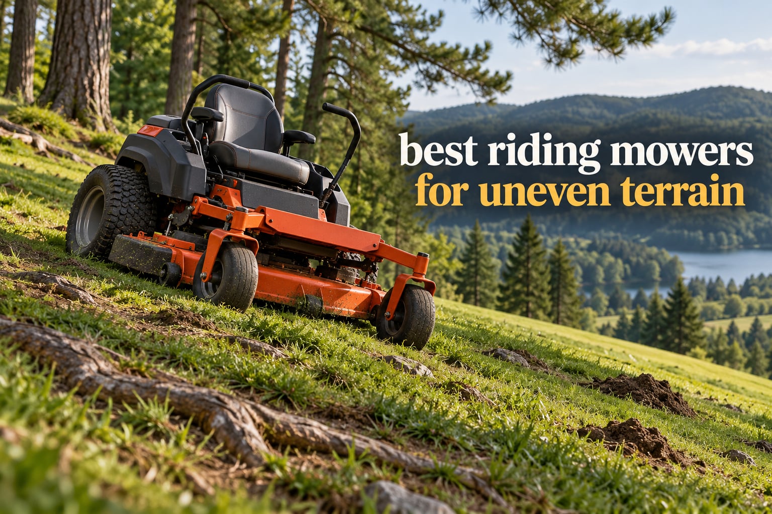 best riding mowers for uneven terrain