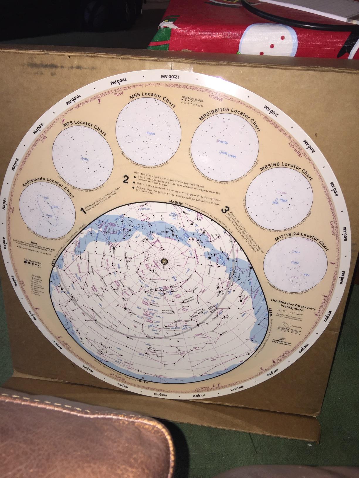 Messier Observer's Planisphere customer photo 1