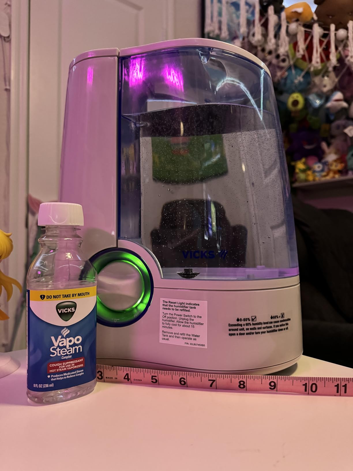 Vicks Warm Mist Humidifier for Medium to Large Rooms, 1 Gal Tank customer photo 2