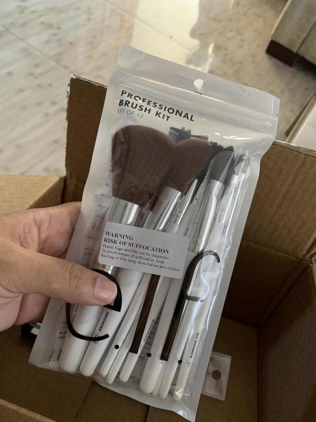 e.l.f. Professional Set of 12 Makeup Brushes, Pro-Worthy Makeup Brushes For A Flawless Full-Face Application, Vegan & Cruelty-Free customer photo 2