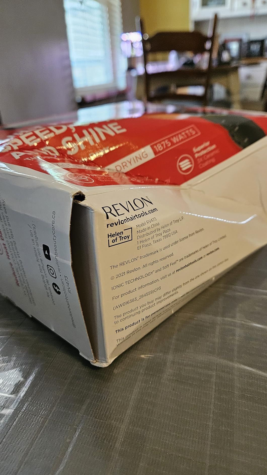 REVLON Turbo Hair Dryer | 1875 Watts of Maximum Shine, Fast Dry (Silver) customer photo 2