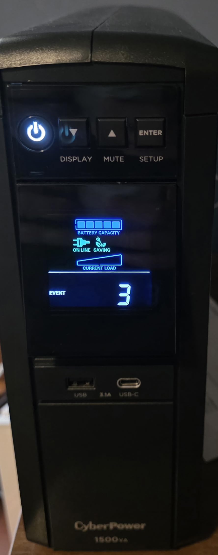 CyberPower CP1500PFCLCD PFC Sinewave UPS Battery Backup and Surge Protector customer photo 1