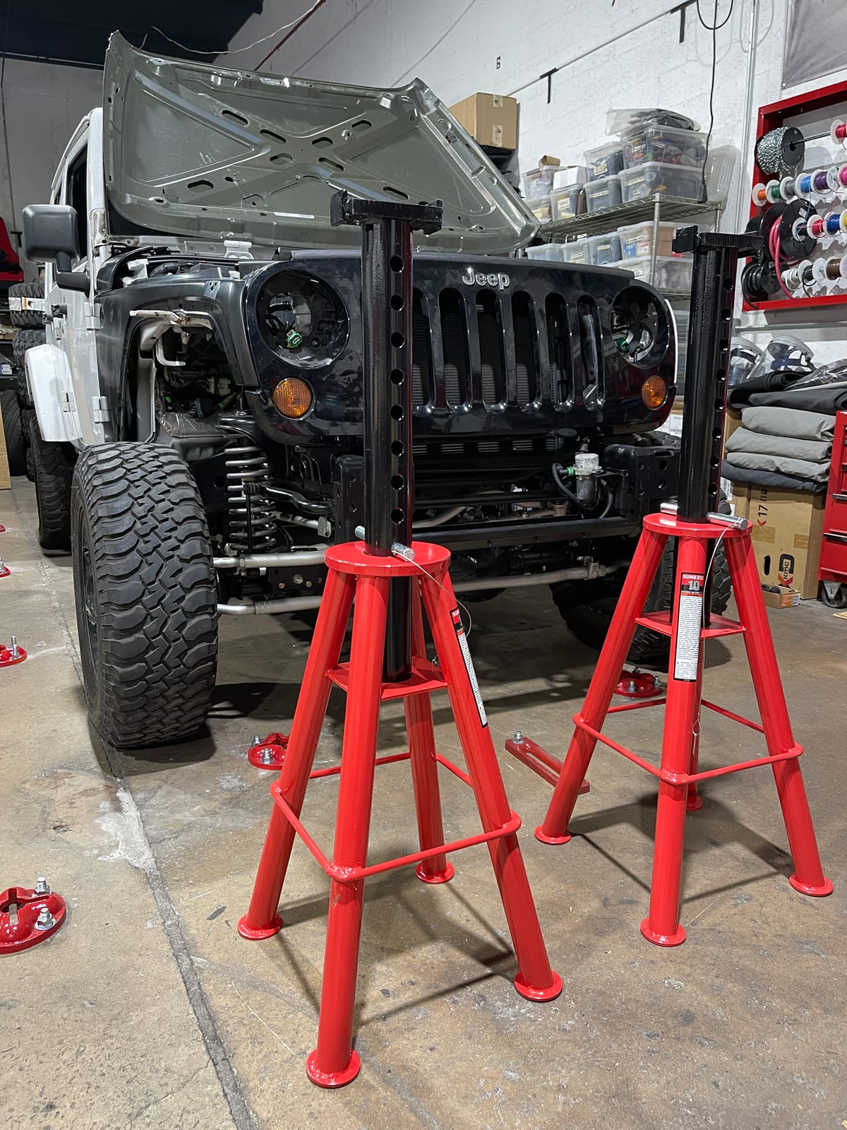 Sunex 1410 10-Ton, High Height, Pin Type, Jack Stands, Pair customer photo 2