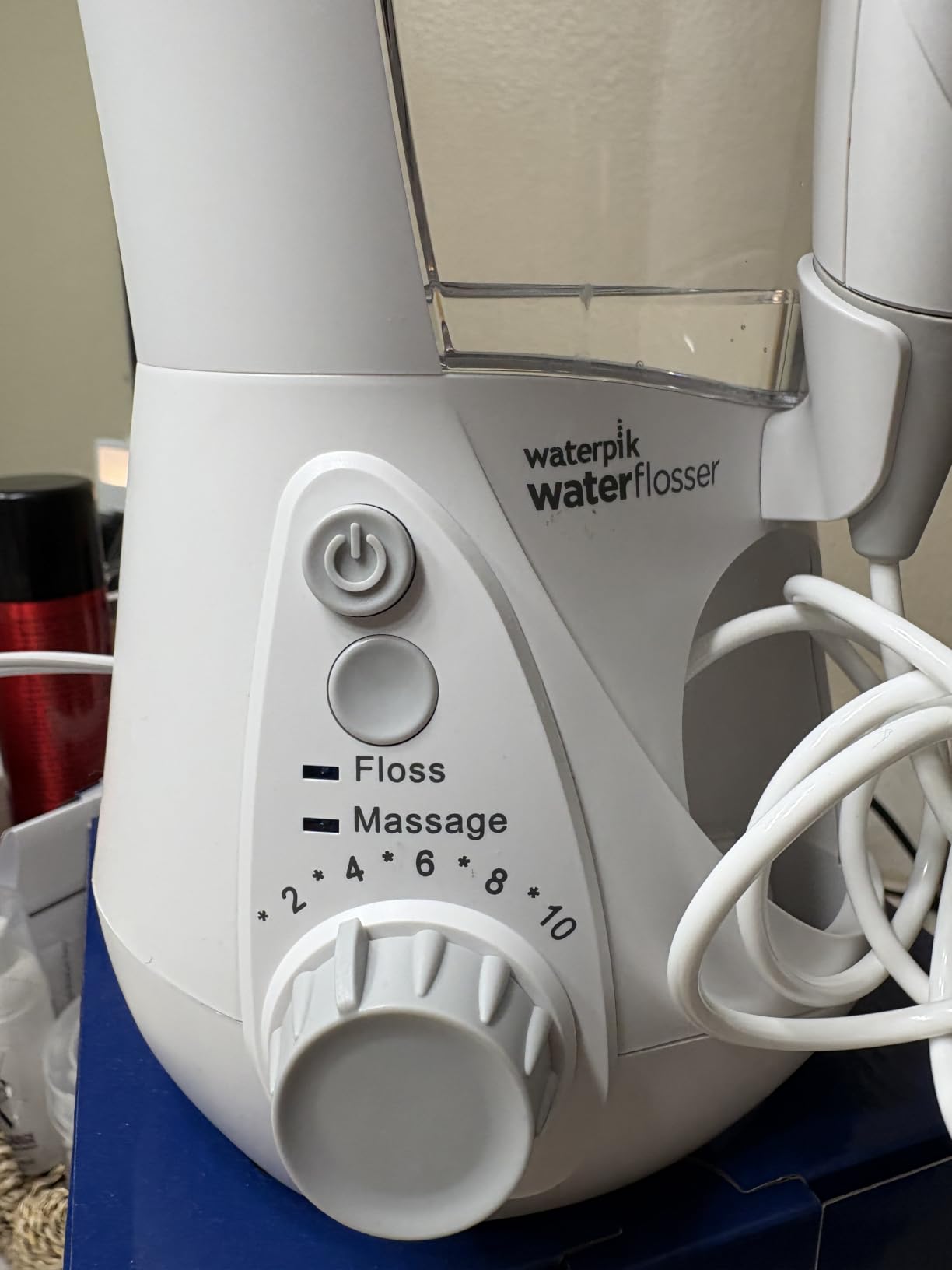 Waterpik Aquarius Countertop Water Flosser with 10 Settings, 7 Tips, White customer photo 2