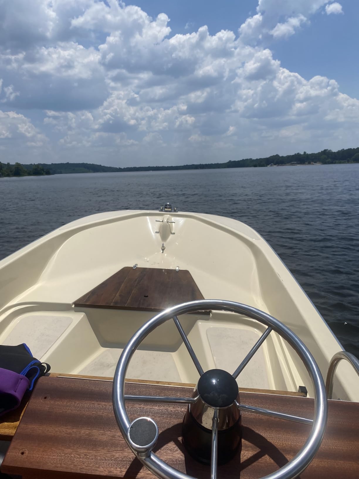 Amarine Made 5-Spoke 13-1/2 Inch Destroyer Style Stainless Boat Steering Wheel with M Size Knob - 9310SRF1 customer photo 1