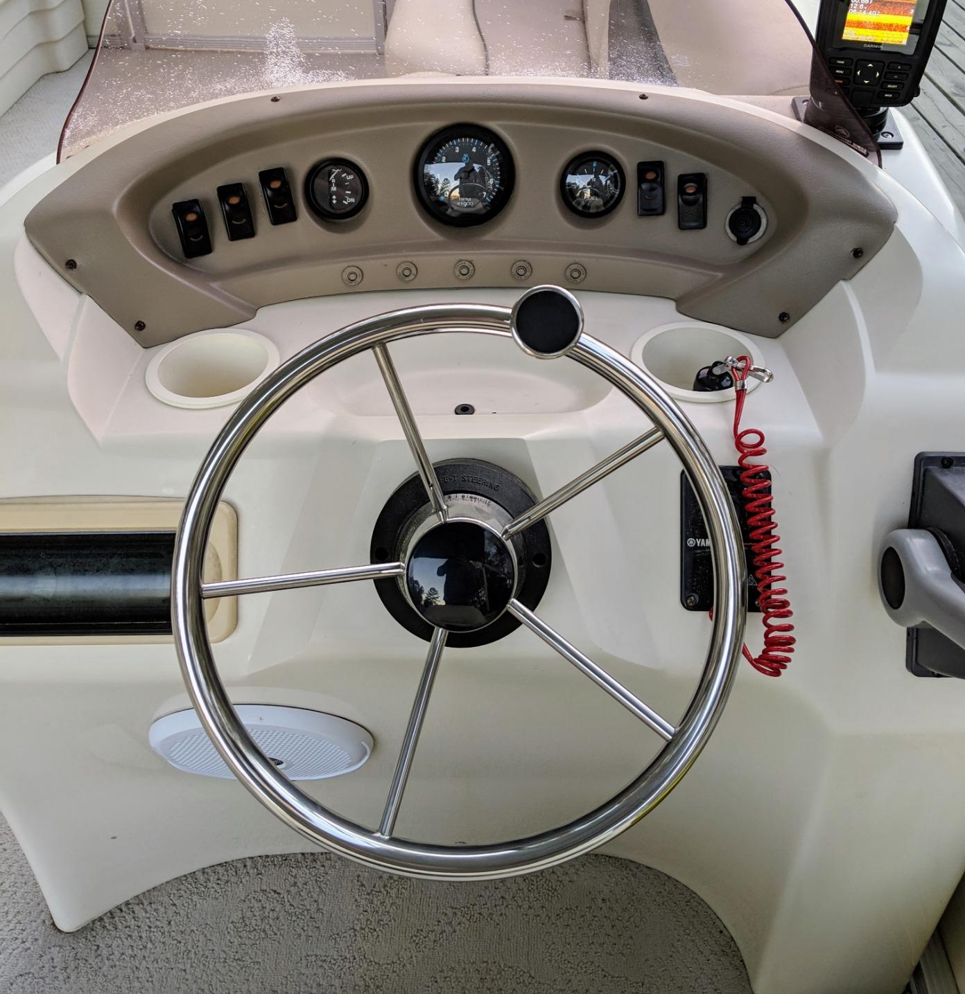 Amarine Made 5-Spoke 13-1/2 Inch Destroyer Style Stainless Boat Steering Wheel with M Size Knob - 9310SRF1 customer photo 2