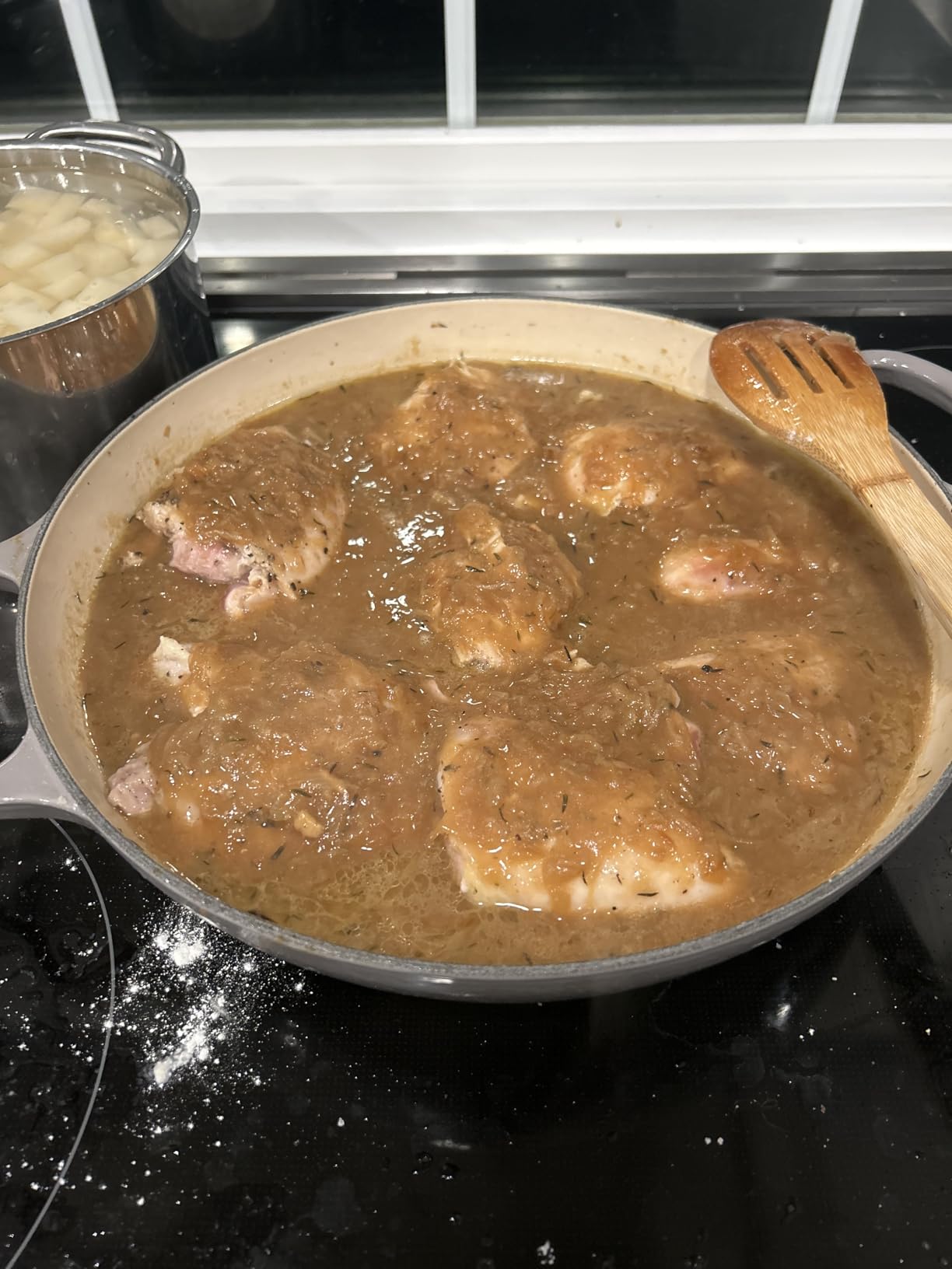 Le Creuset Enameled Cast Iron Signature Braiser, 3.5 qt., Marseille customer photo 2