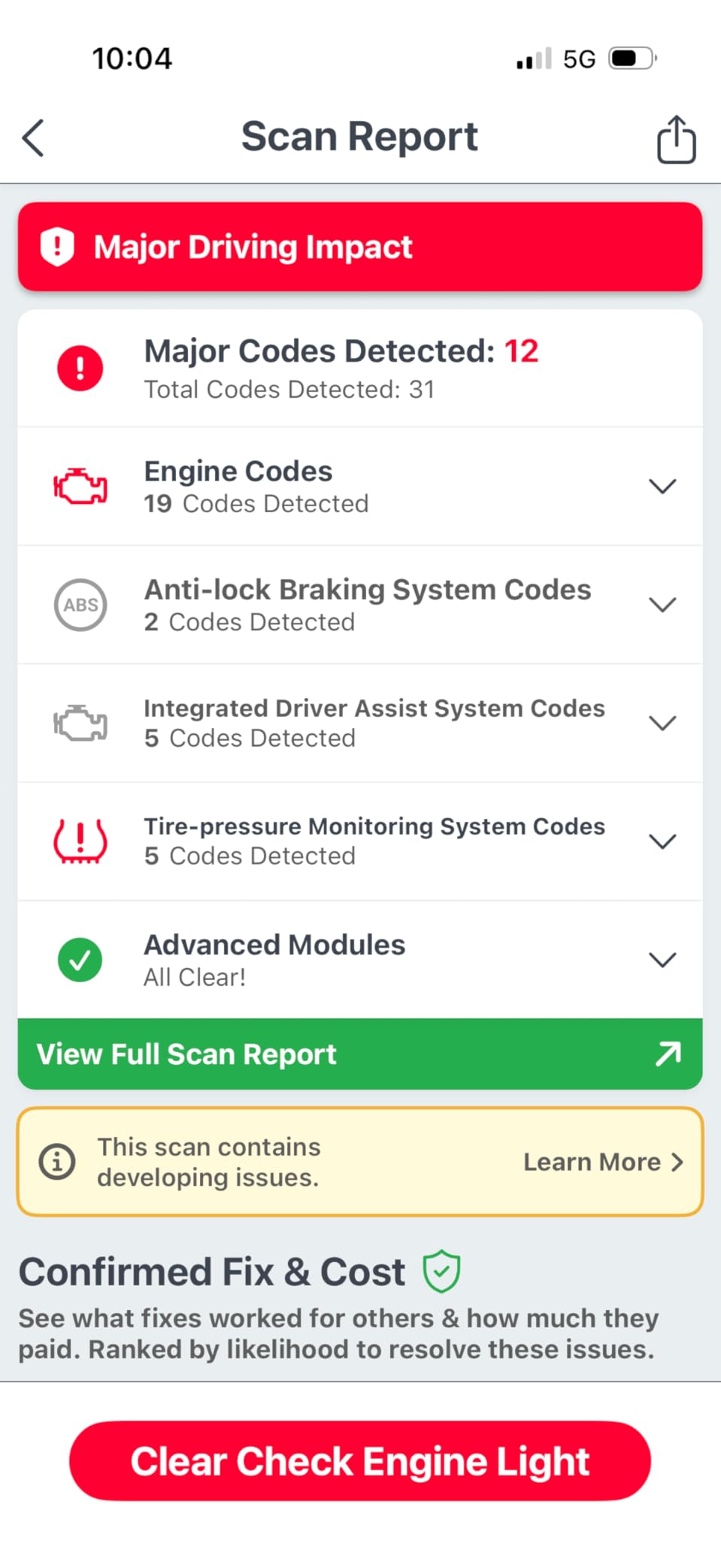 FIXD Bluetooth OBD2 Scanner - Car Diagnostic Check Engine Code Reader customer photo 1