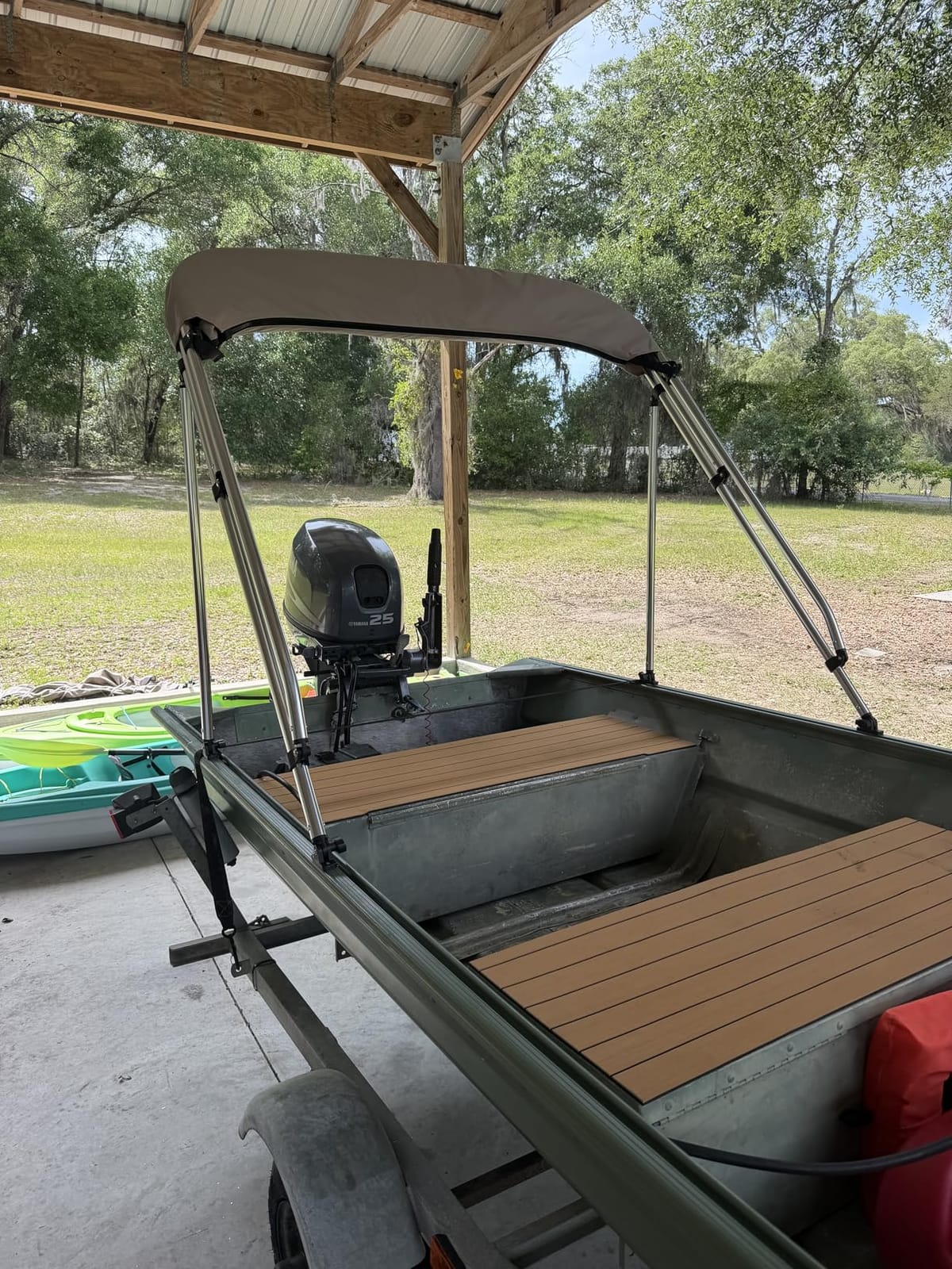 Naviskin 3 Bow & 4 Bow Bimini Top for Boats, 10 Colors, 13 Sizes customer photo 1