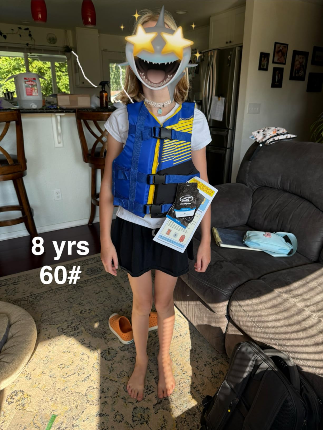 Stohlquist Kids Life Jacket 50-90 lbs - Coast Guard Approved Life Vest - Type III PFD for Boys and Girls - Secure & Adjustable Fit for Swimming, Boating & Water Sports customer photo 2