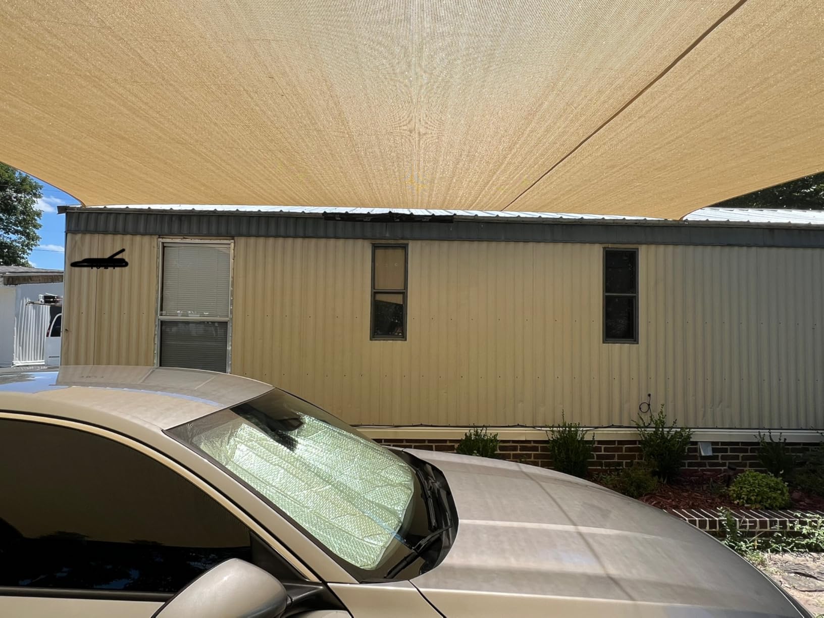 Shade&Beyond 16'X16'X16' Sun Shade Sail Sand Triangle customer photo 1