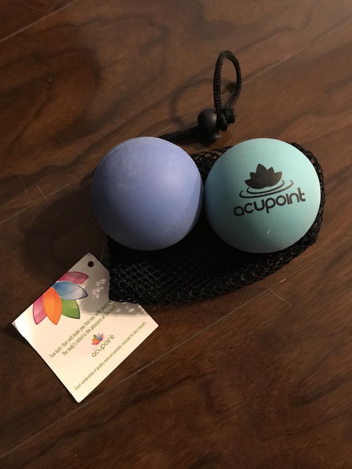 Acupoint Physical Massage Therapy Ball Set - Ideal for Yoga, Deep Tissue Massage, Trigger Point Therapy and Myofascial Release Physical Therapy Equipment customer photo 1