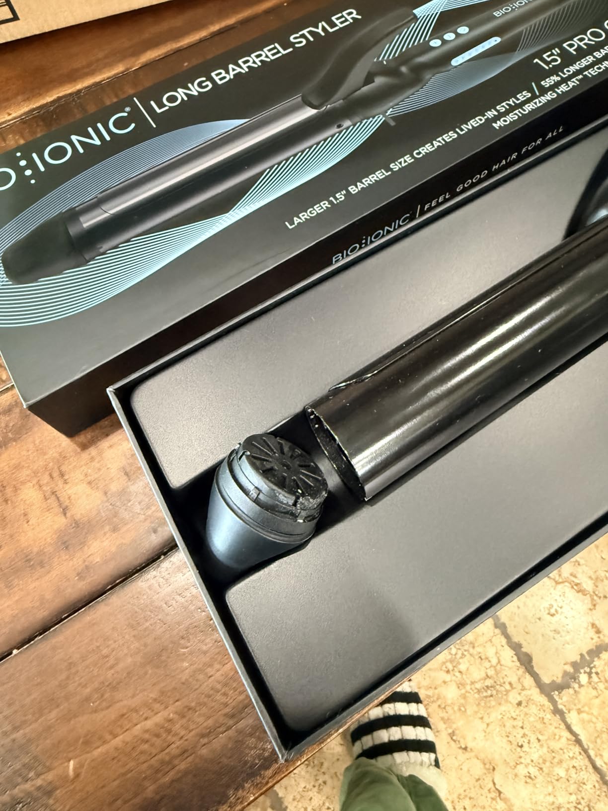 Bio Ionic Long Barrel Curling Iron, Moisture Heat Technology & NanoIonic MX customer photo 1