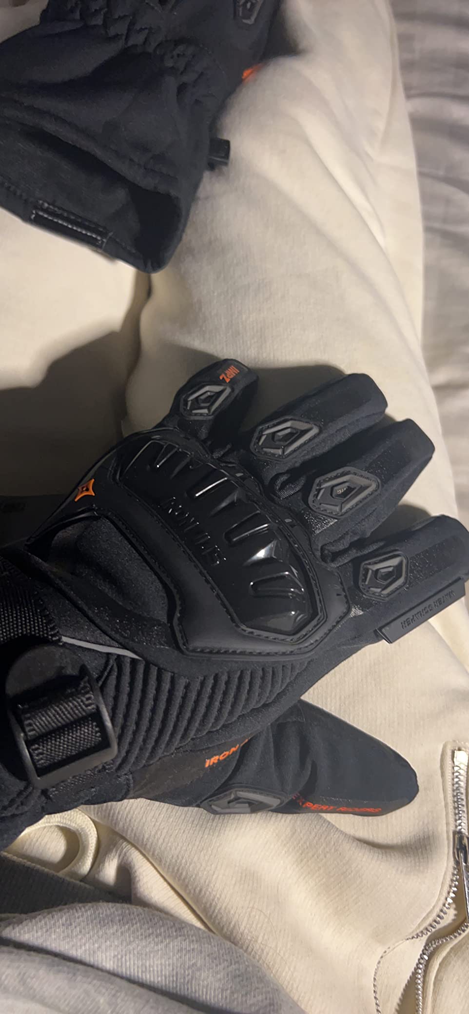 IRON JIA'S Winter Motorcycle Gloves for Men and Women, CE Level 1 KP customer photo 1