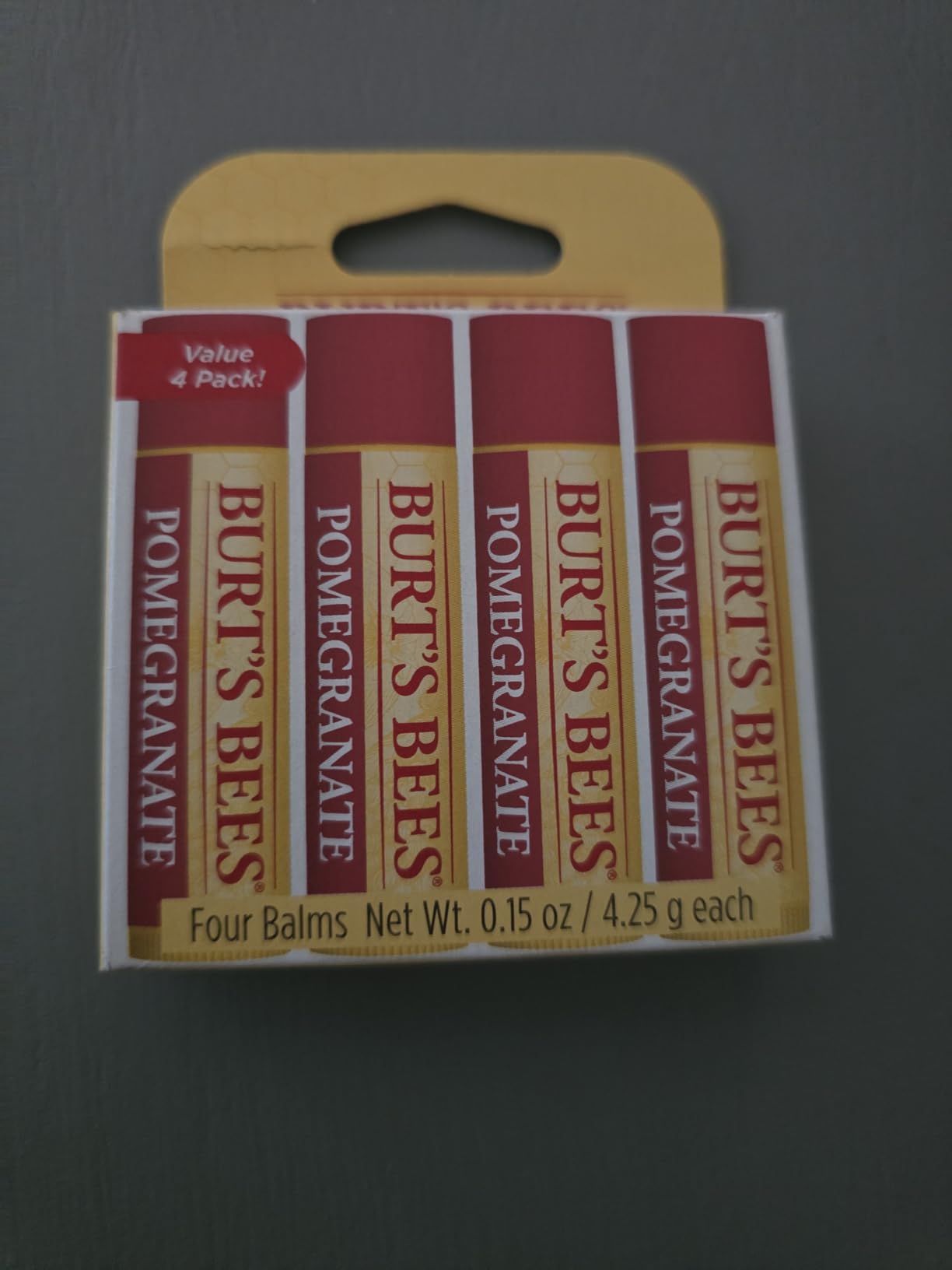 Burt's Bees Lip Balm, Classic Flavor Pack, 0.15 oz., 4 Tubes customer photo 1