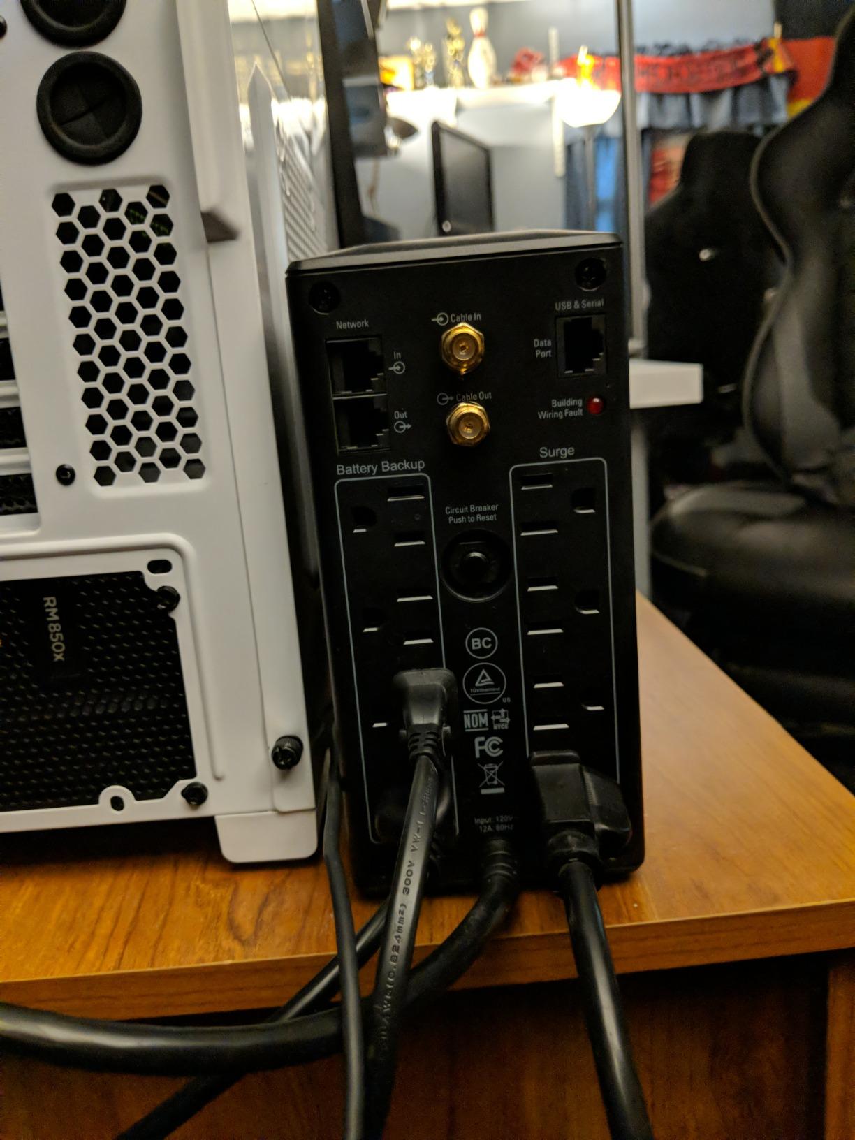APC 1000VA/600W Pro UPS Battery Backup for Office Electronics, AVR, BX1000M customer photo 2
