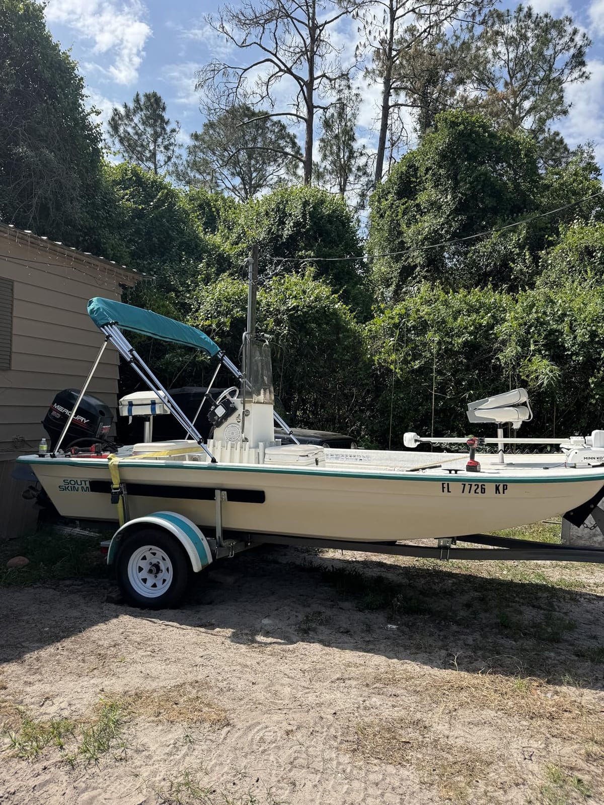 SavvyCraft 4 Bow Boat Bimini Top Black 96