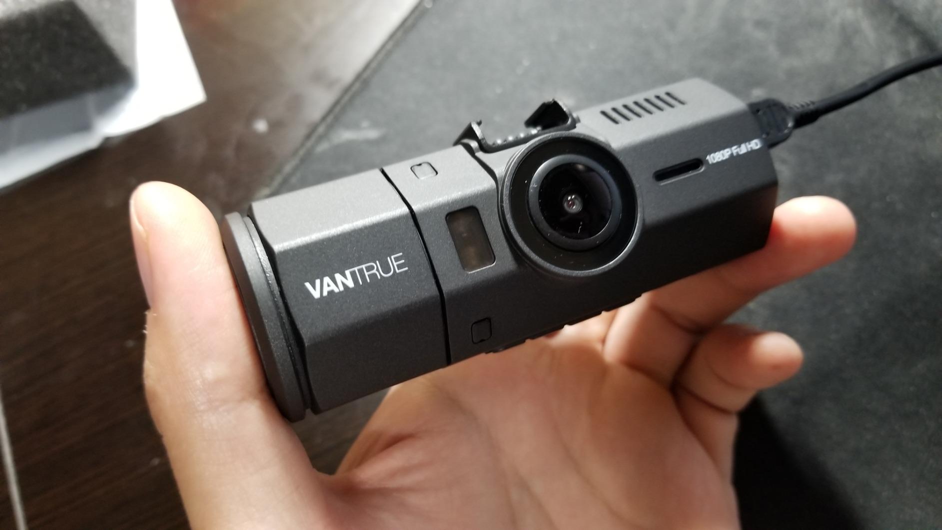 Vantrue N2 Uber Dual Dash Cam, 1080P Inside and Outside Dual Dash Camera, 1.5 inches LCD, Near 360 Degree Wide Angle Lyft Dual Car Cam with Parking Mode, Motion Detection, Front Camera Night Vision customer photo 1
