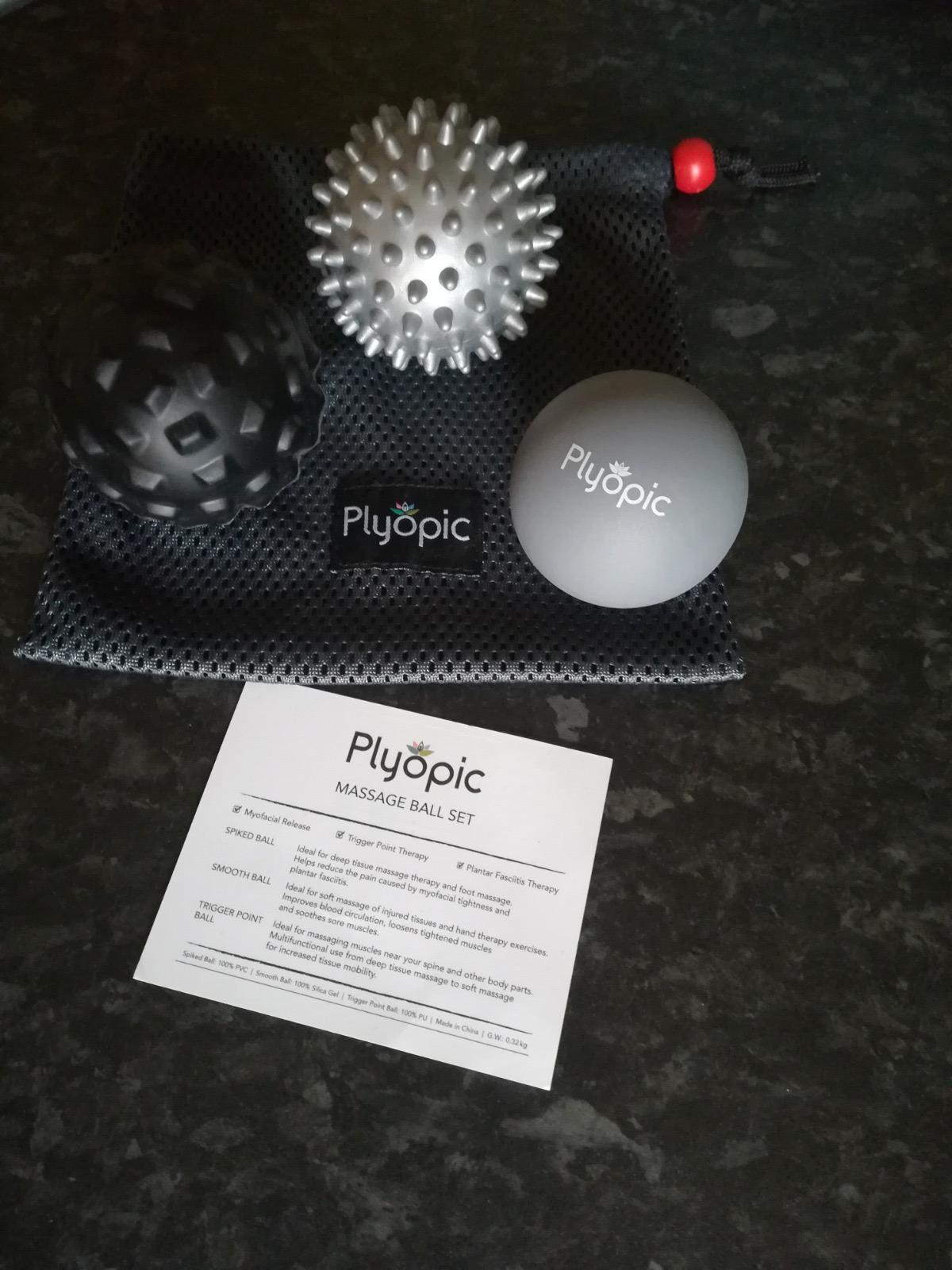Plyopic. Massage Ball Set – for Deep Tissue Muscle Massage, Myofascial Release, Trigger Points, Mobility, Plantar Fasciitis - Eliminate Muscle Tension & Tightness in Your Back Neck Foot customer photo 1