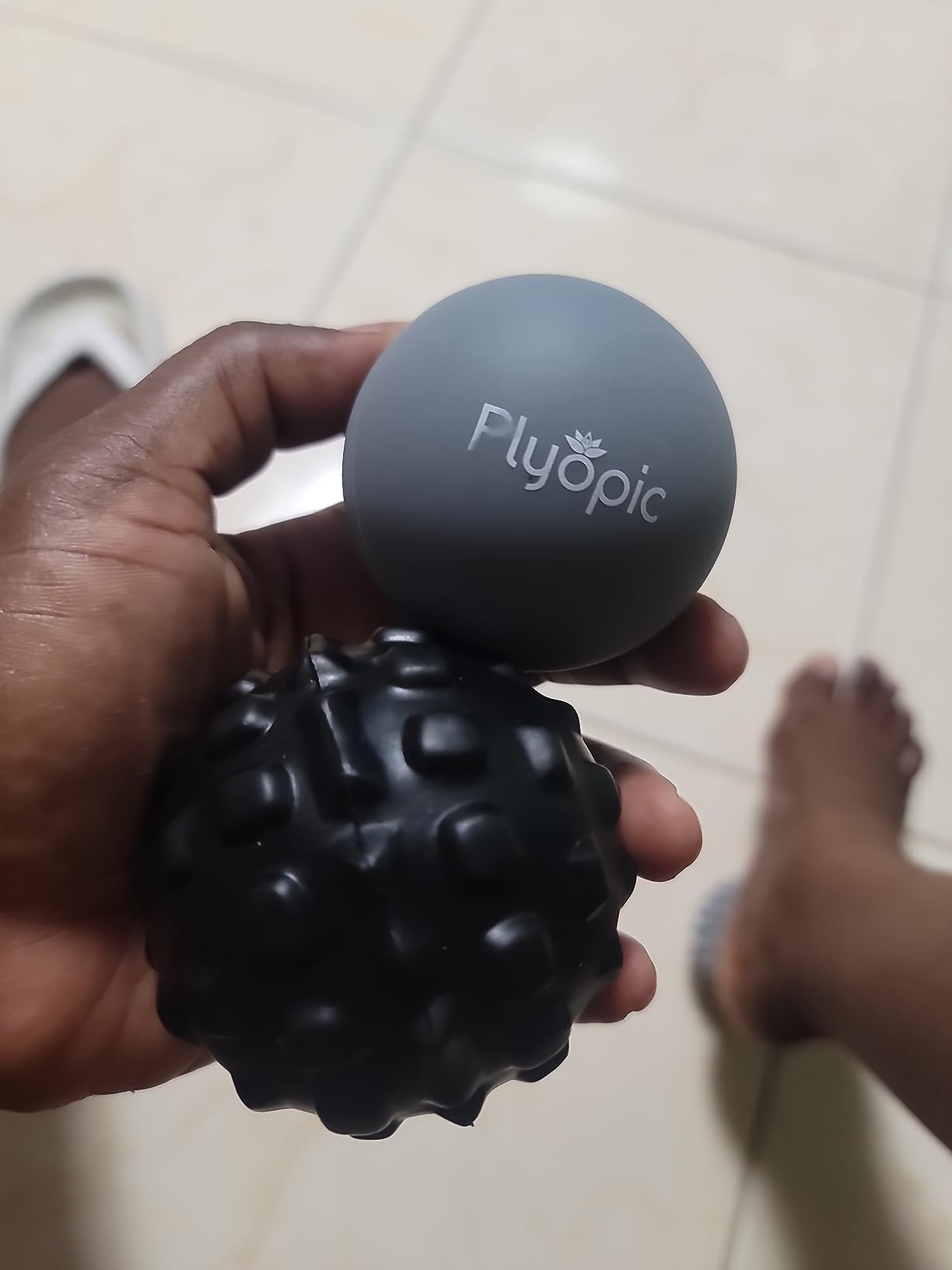 Plyopic. Massage Ball Set – for Deep Tissue Muscle Massage, Myofascial Release, Trigger Points, Mobility, Plantar Fasciitis - Eliminate Muscle Tension & Tightness in Your Back Neck Foot customer photo 2