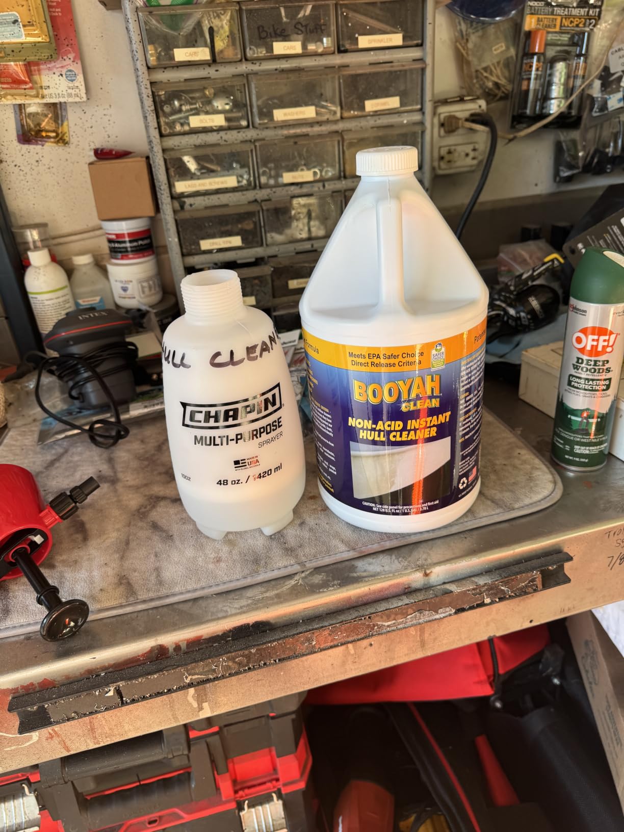 Booyah Clean Non-Acid Instant Hull Cleaner (Quart) – Removes Water and Scum Lines, Fish Blood, and Tannin Stains – Meets EPA Safer Choice Direct Release Criteria customer photo 1
