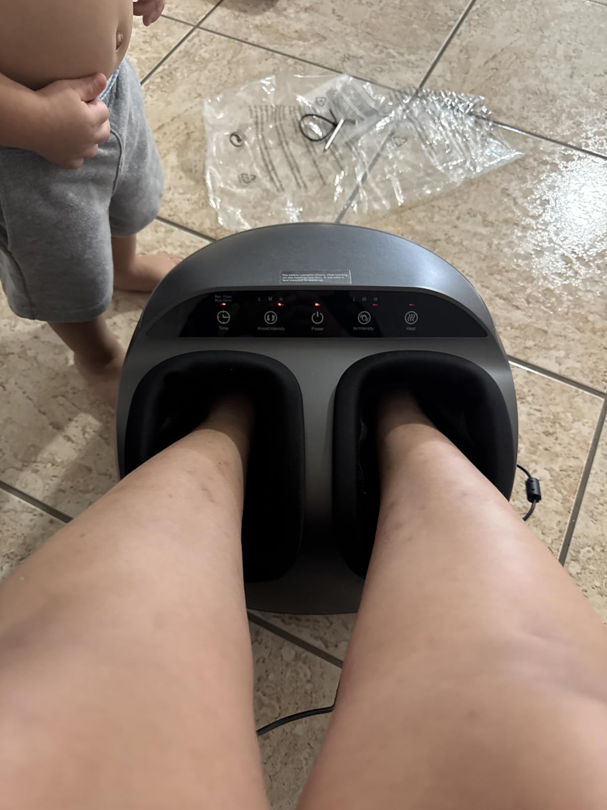 RENPHO Full Foot Massager with Heat, Deep Shiatsu for Plantar Fasciitis customer photo 1