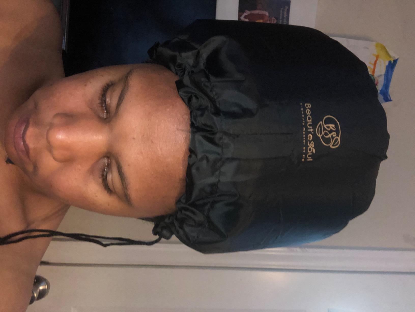 Beauté Seoul Soft Bonnet Hair Dryer Attachment - Hooded Cap for Blow Drying customer photo 2