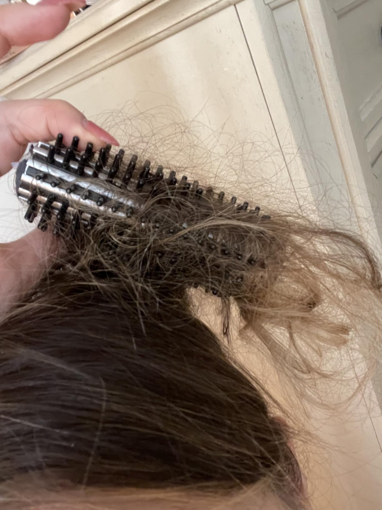 Alure Heated Styling Brush, 3-in-1 Ionic Hair Curler and Straightener Wand customer photo 1